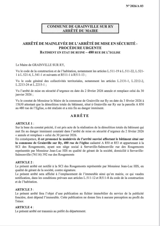 2026-02-ARRETE 2026-A03- PAGE 1-mainlevée arrêté mise en sécurité.jpg