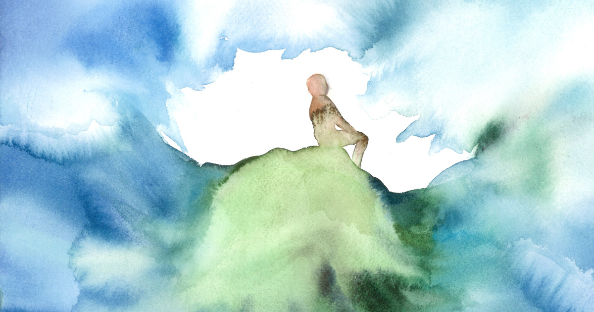 illustration à la gouache pout l'opéra Robinson Crusoé