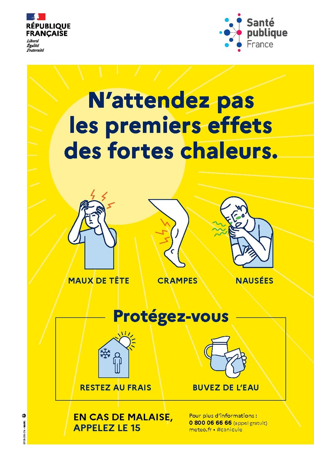 Plan canicule niveau Orange déclenché, restez prudents et vigilants !