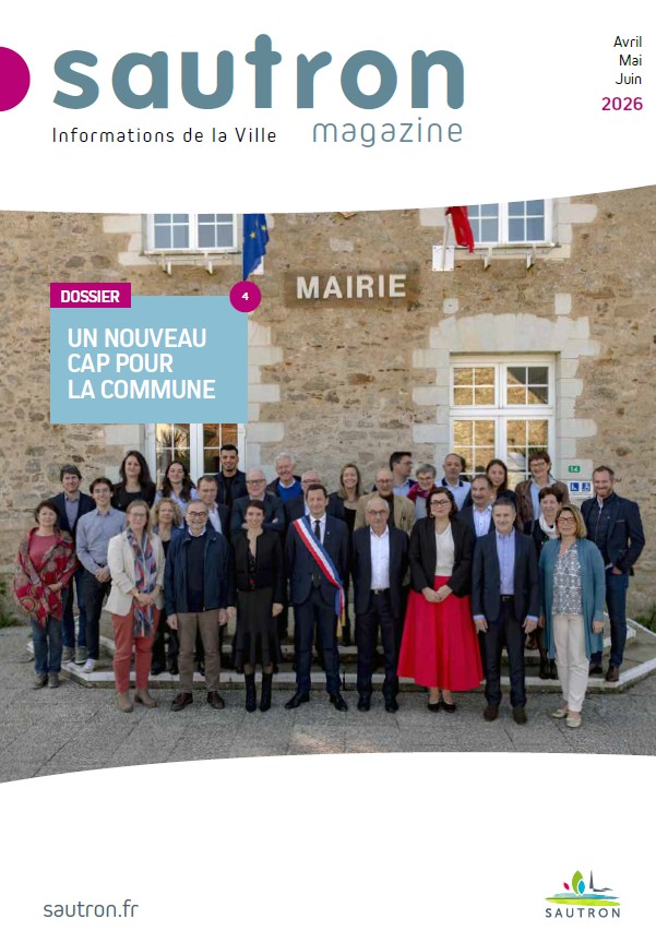 couverture du magazine d'avril 2026 avec le nouveau conseil municipal