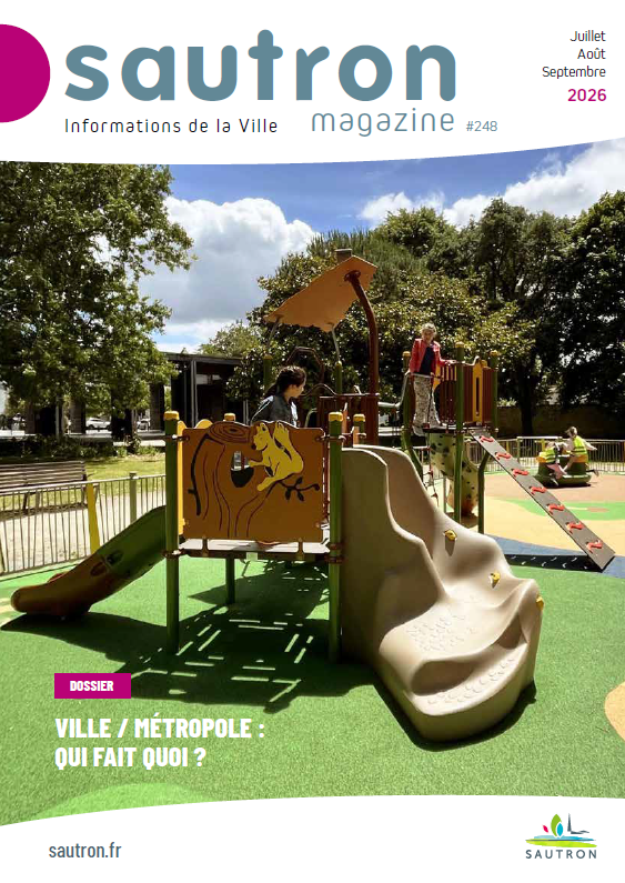couverture Sautron magazine avec aire de jeux de la Linière