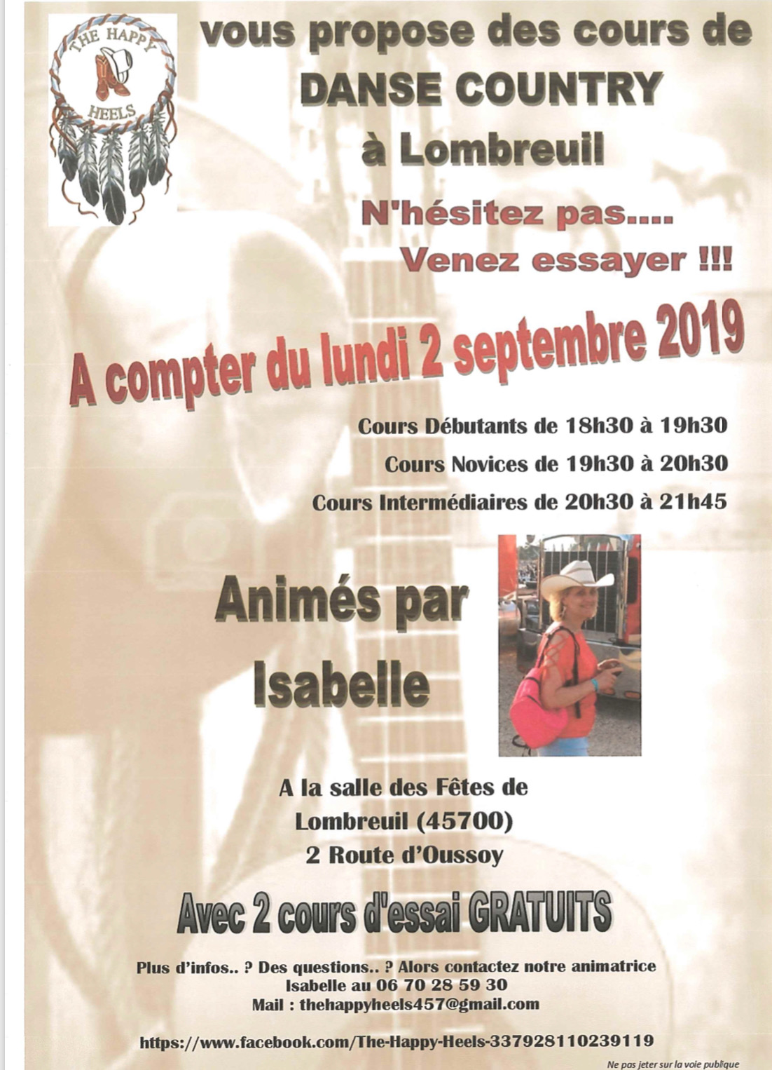 DANSE COUNTRY À LOMBREUIL