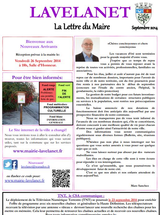 Lettre du Maire - Septembre 2014.JPG
