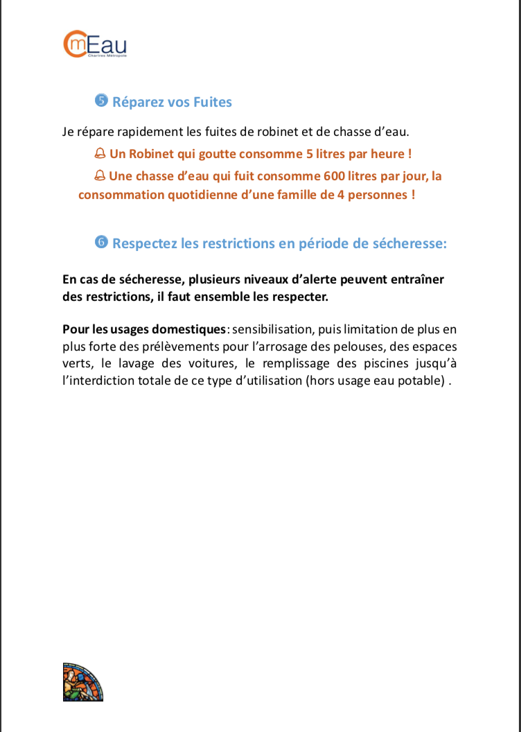 Economisons nos ressources en eau (4)