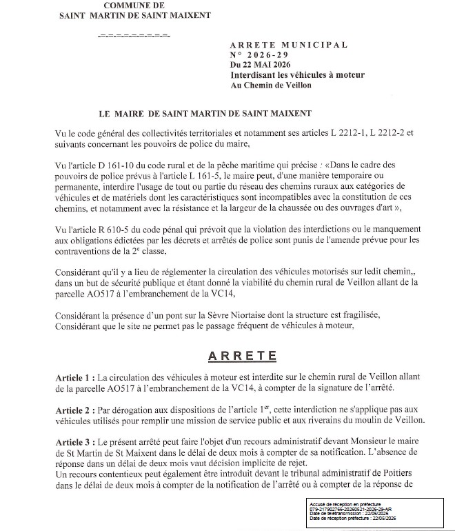 Arrêté Chemin de Veillon 1.jpg
