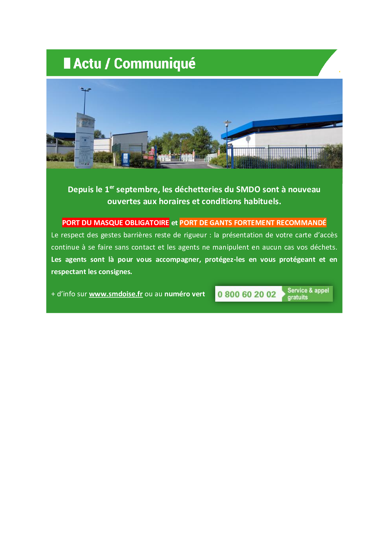communiqué reprise normale déchetteries SMDO.png