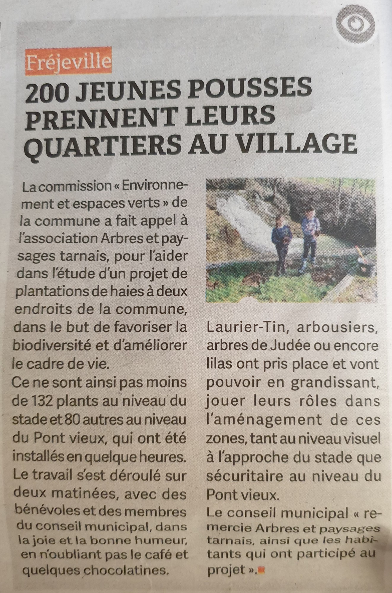 Article Plantation de haies - Le Journal d_Ici - 11-03-2021.jpg