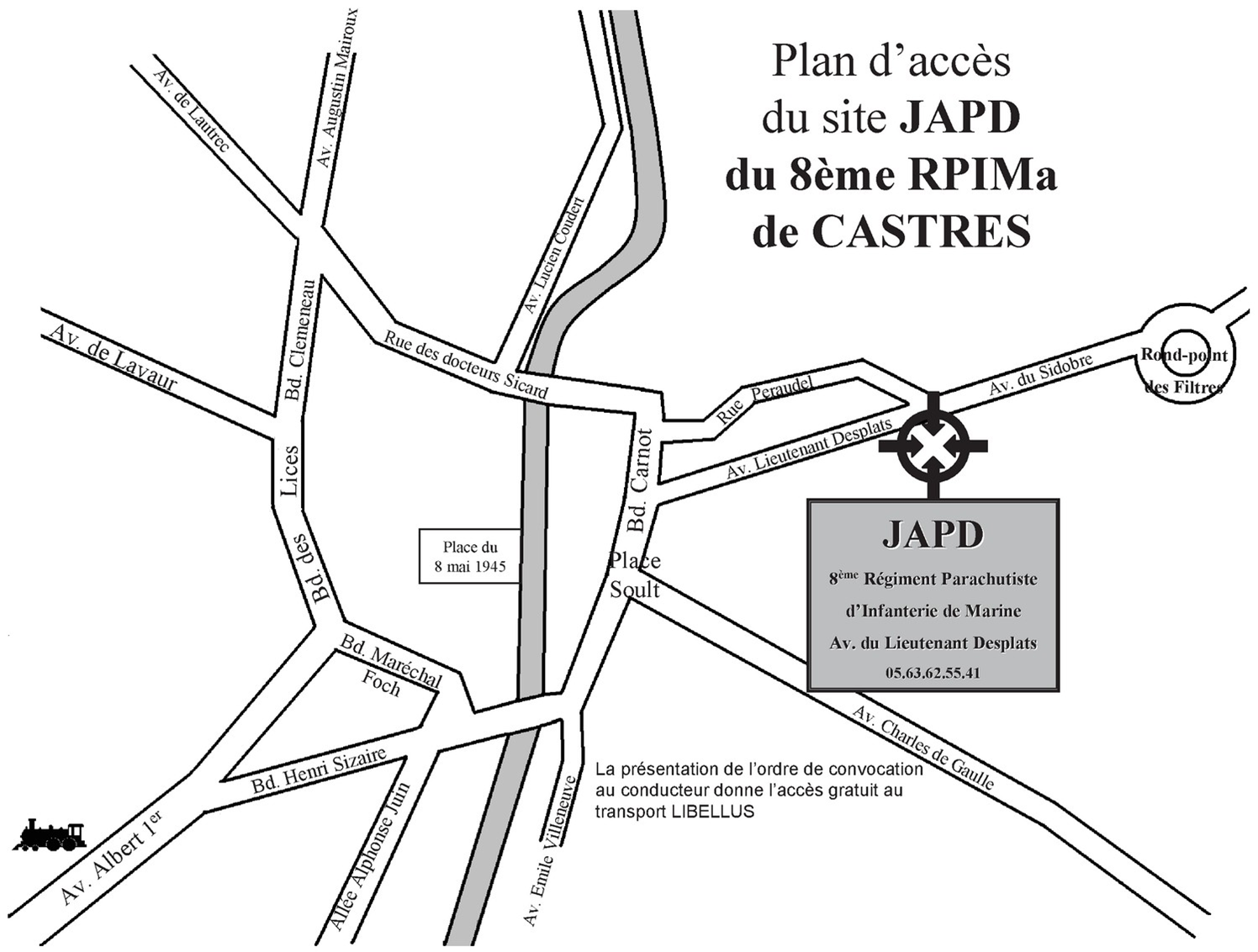 Plan d_accès au 8ème R.P.I.M.A. de Castres.png