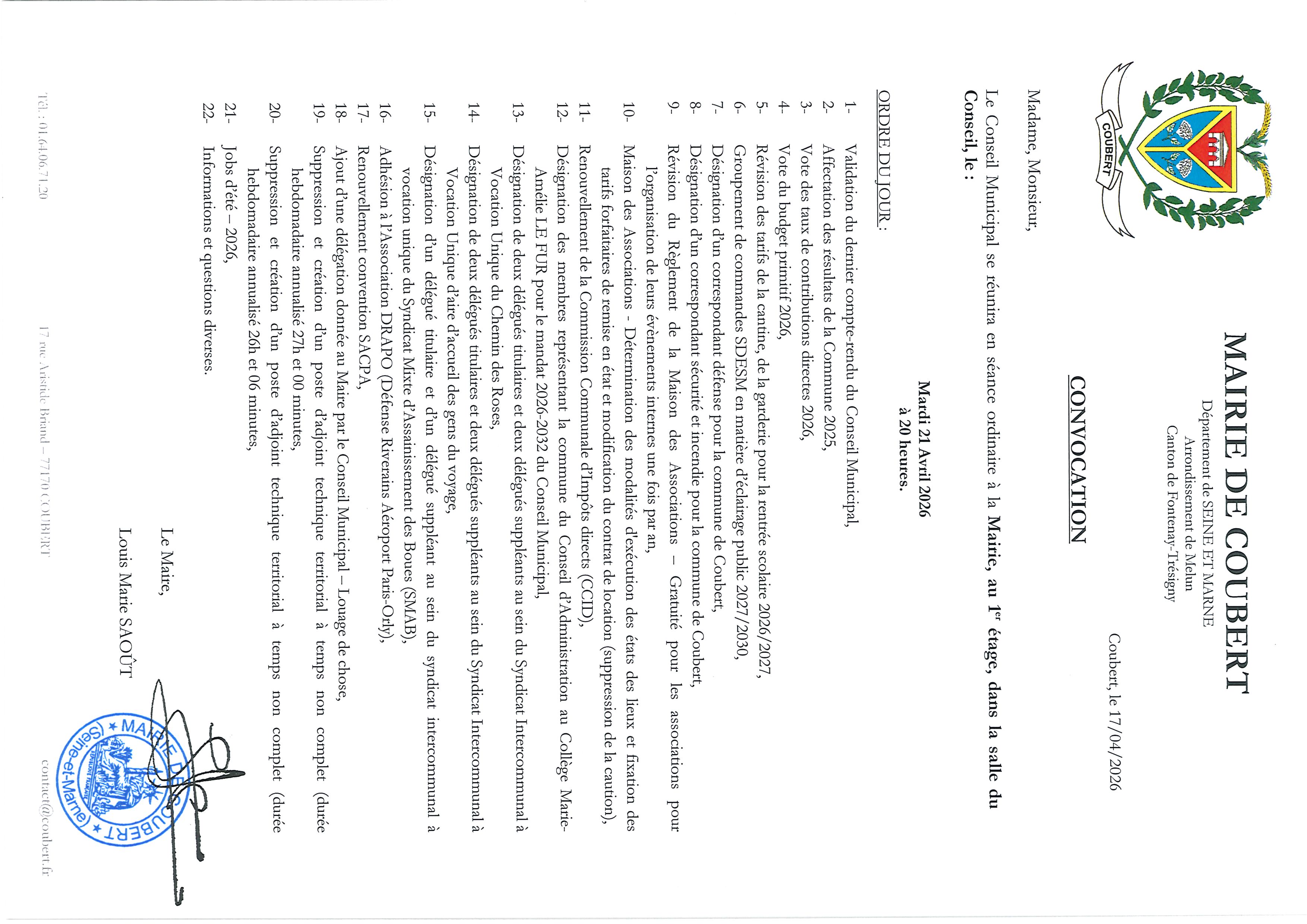 Affichage Conseil Municipal du mardi 21 avril 2026.jpg