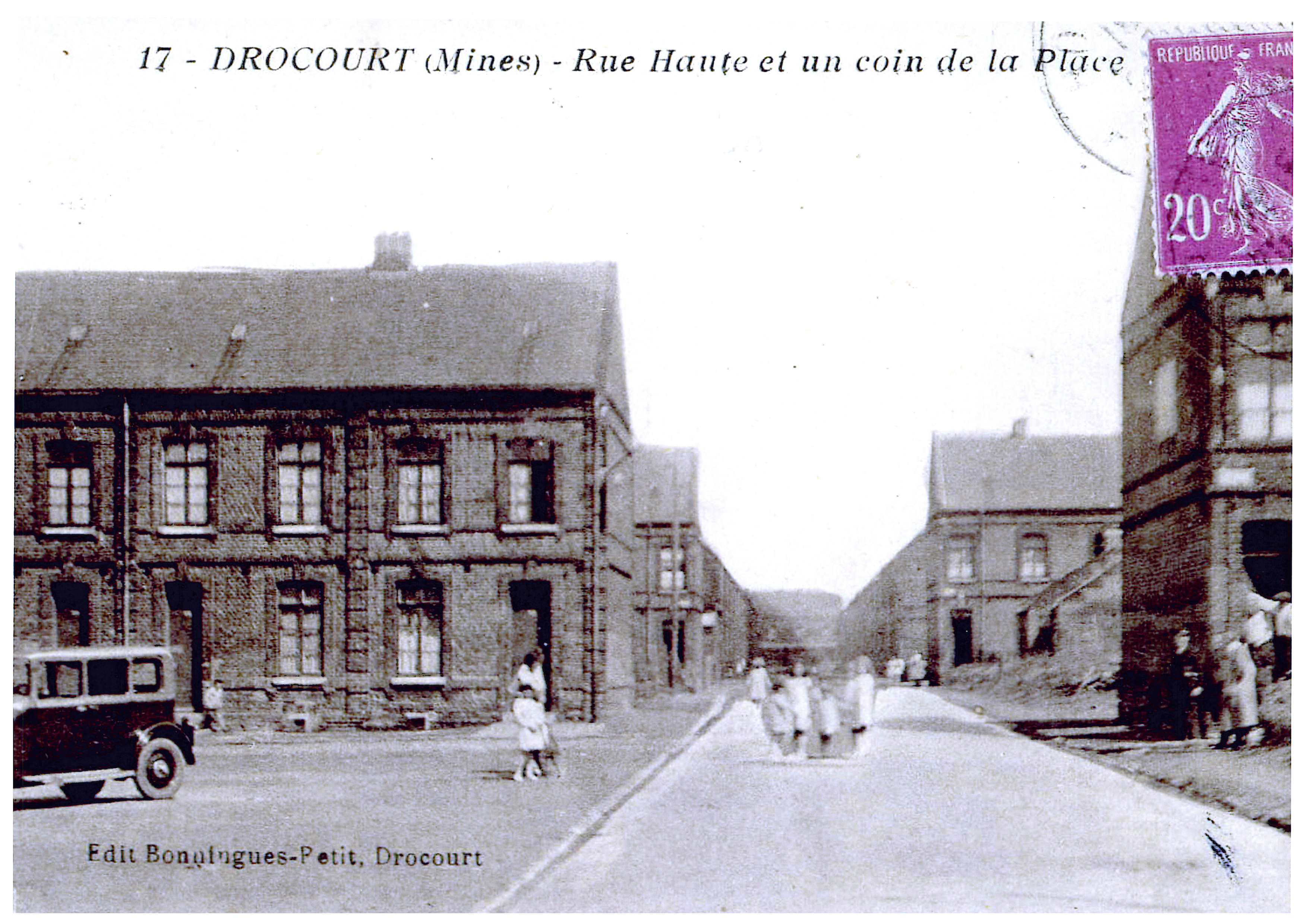 AV-Drocourt Mines - Rue Haute et un coin de la Place.jpg