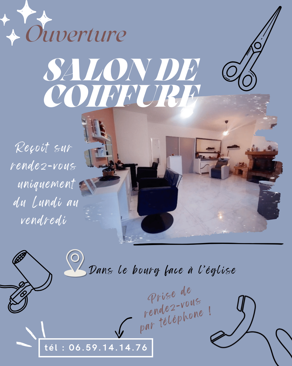 Ouverture d'un salon de coiffure