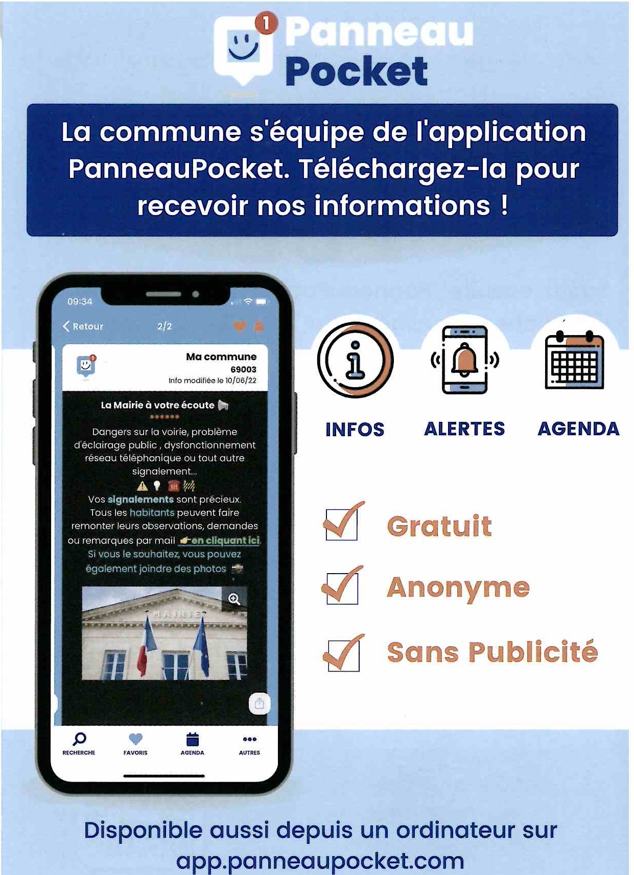RESTEZ INFORMÉ AVEC PANNEAUPOCKET