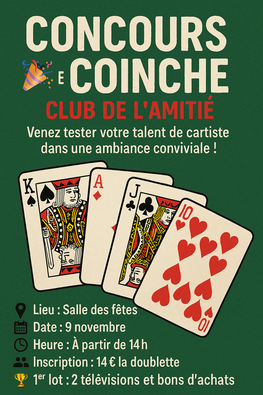 2025à11à09 CLUB AMITIE Coinche