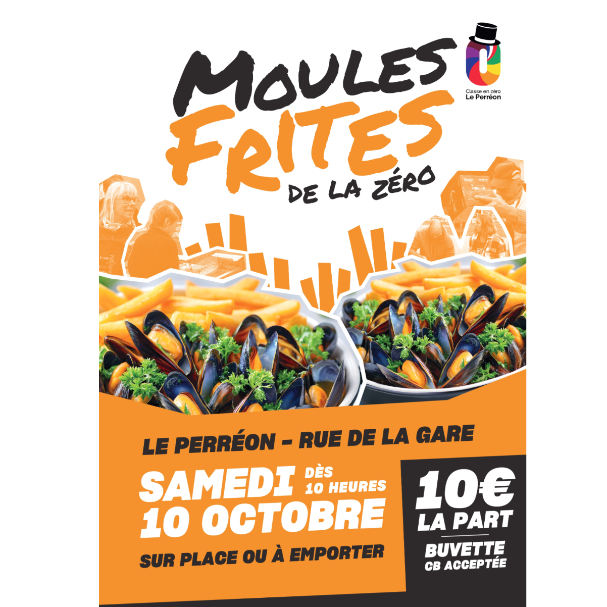 Vente de moules frites