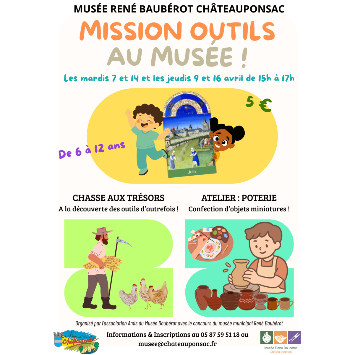 Animations enfants - vacances de printemps