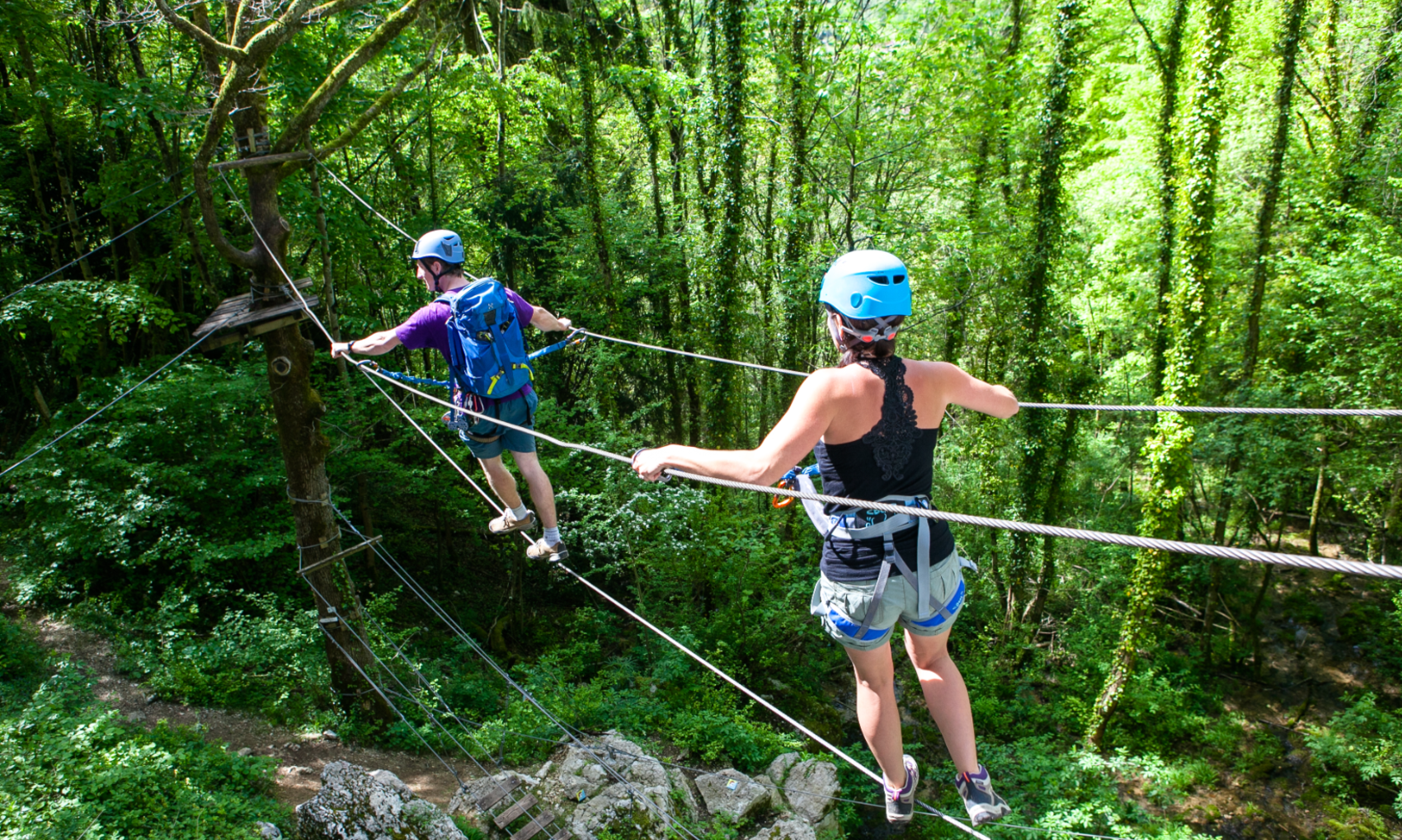 Se rendre aux via ferrata d'Ornans et de Nans-sous-sainte-Anne