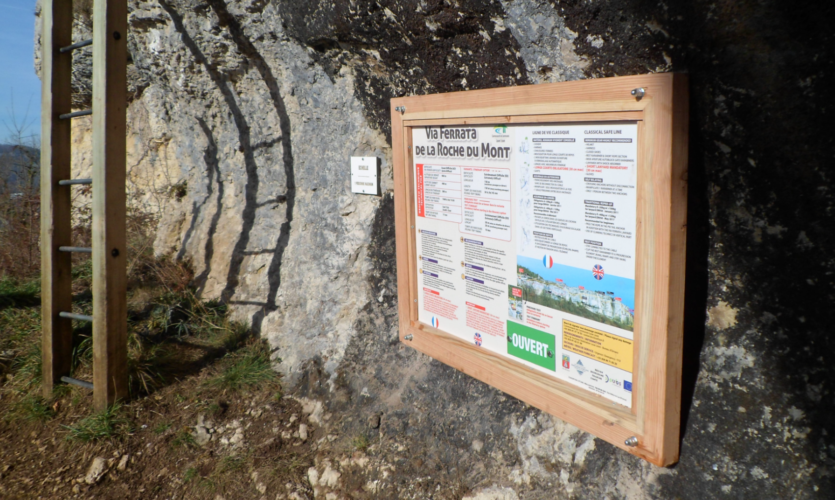 Fermeture des via ferrata d'Ornans et de Nans-sous-sainte-Anne