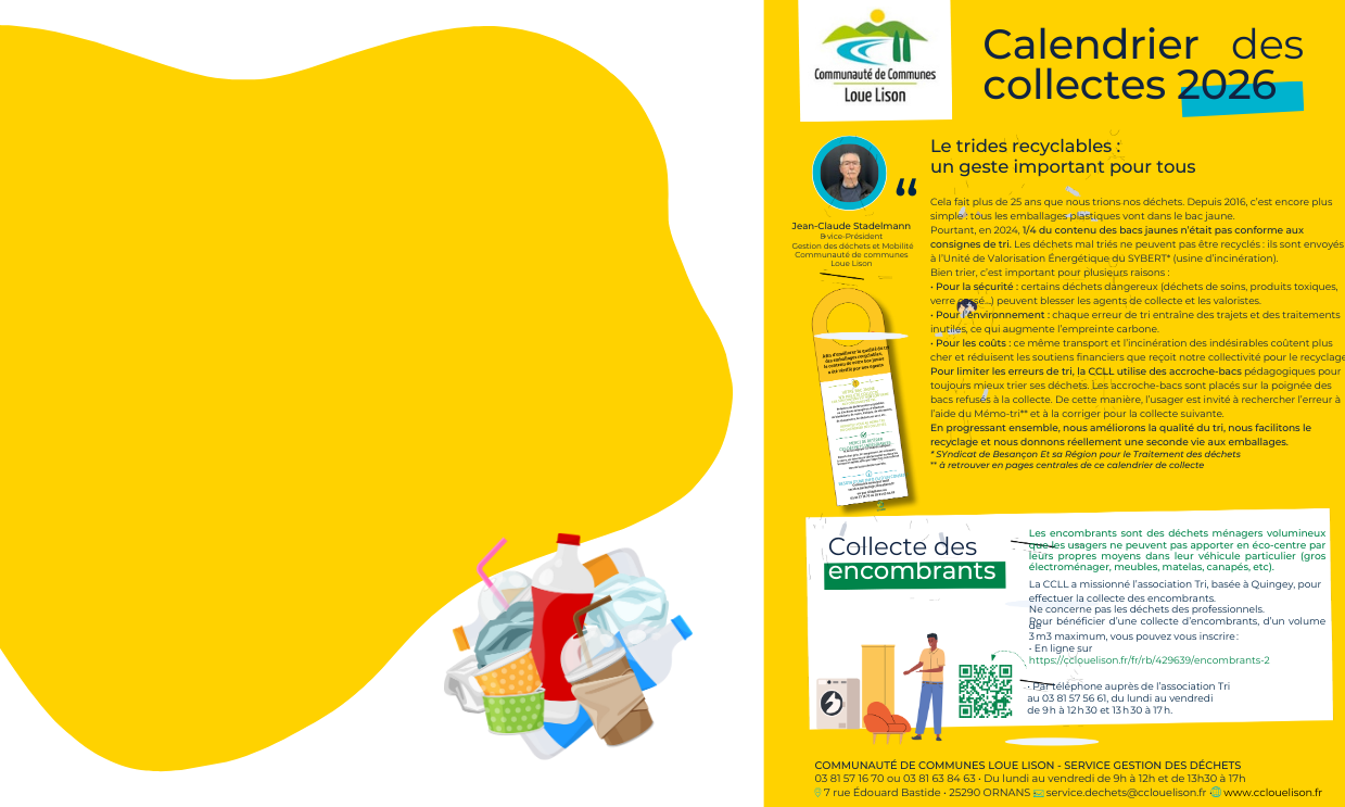 Calendrier des collectes 2026