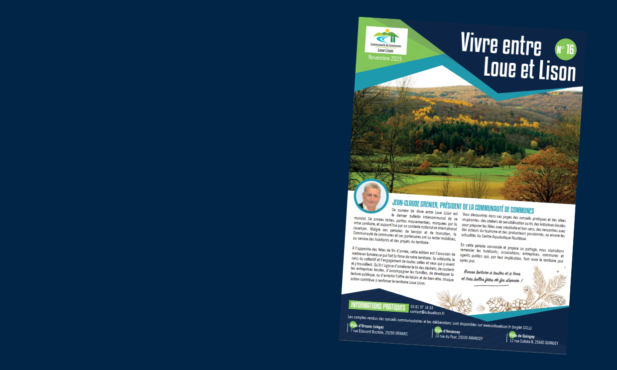 Vivre entre Loue et Lison : le dernier numéro est sorti !