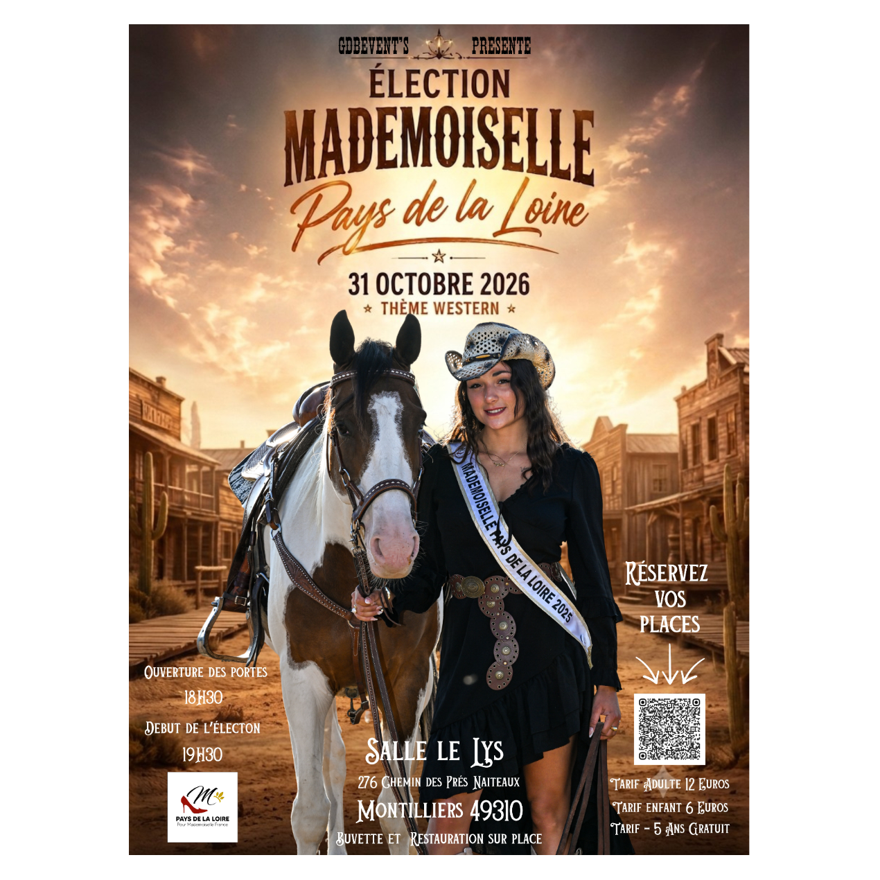 Élection Mademoiselle Pays de la Loire 2026