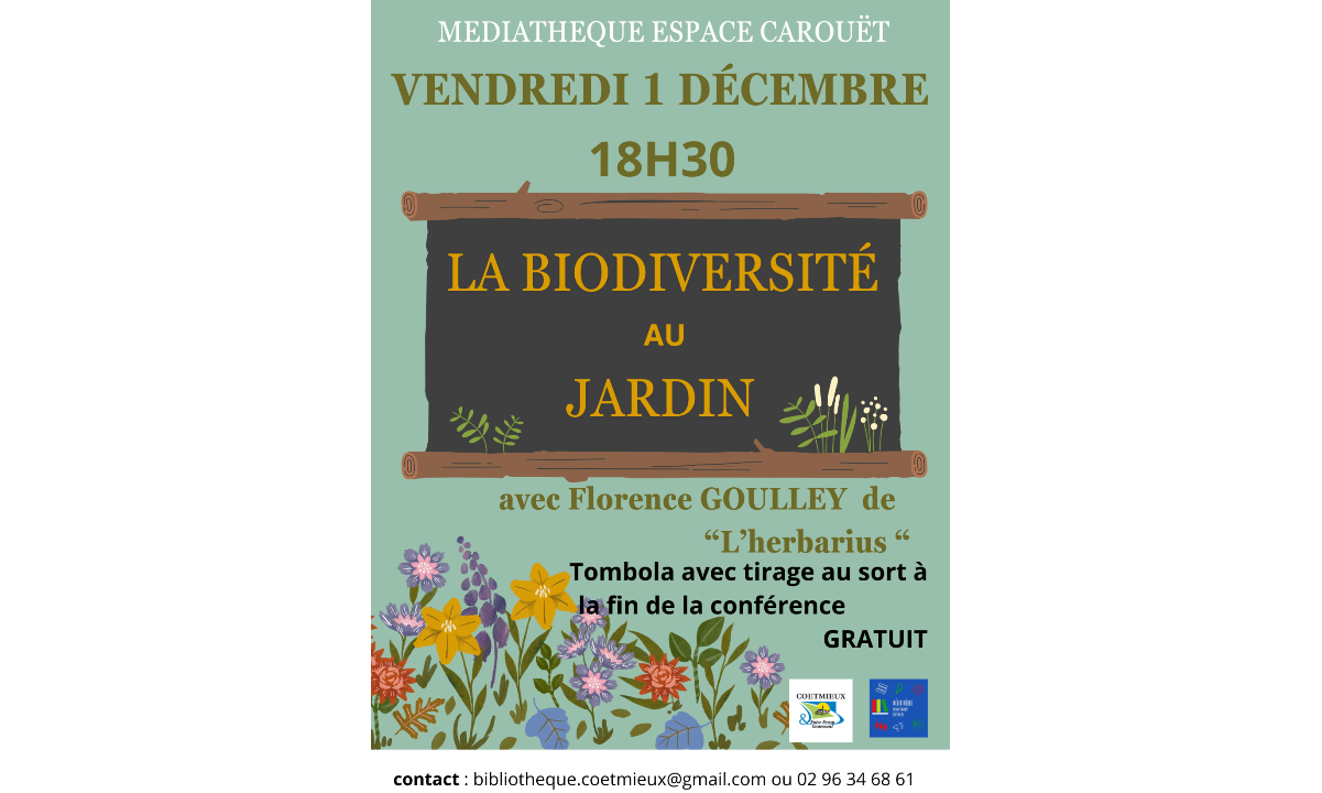Conférence-débat sur la biodiversité au jardin
