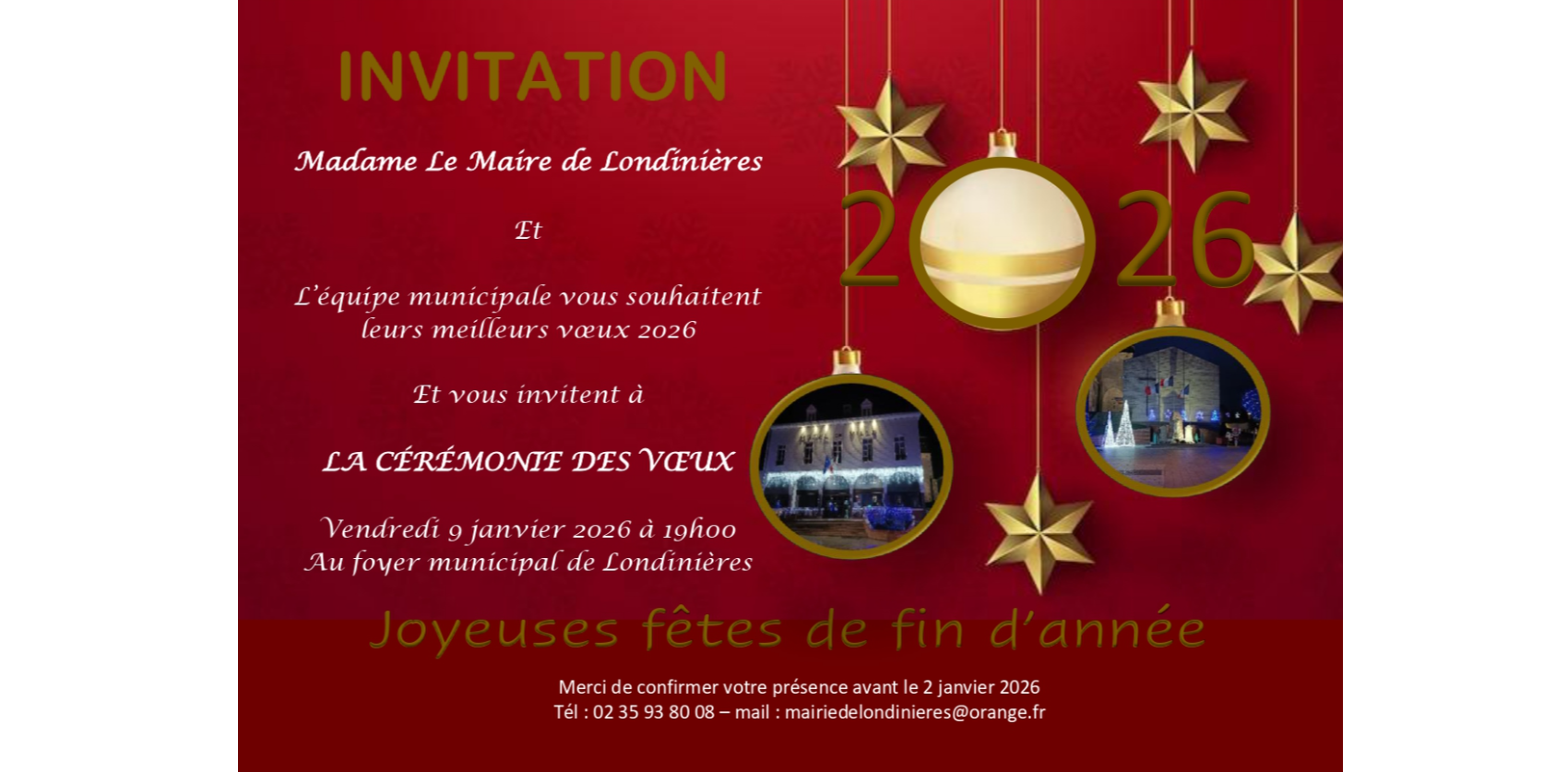 Cérémonie des voeux du maire