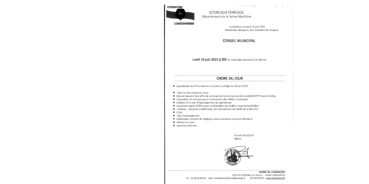 Conseil municipal