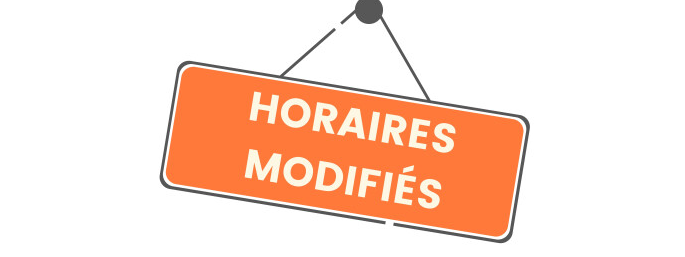 Nouveaux horaires du secrétariat