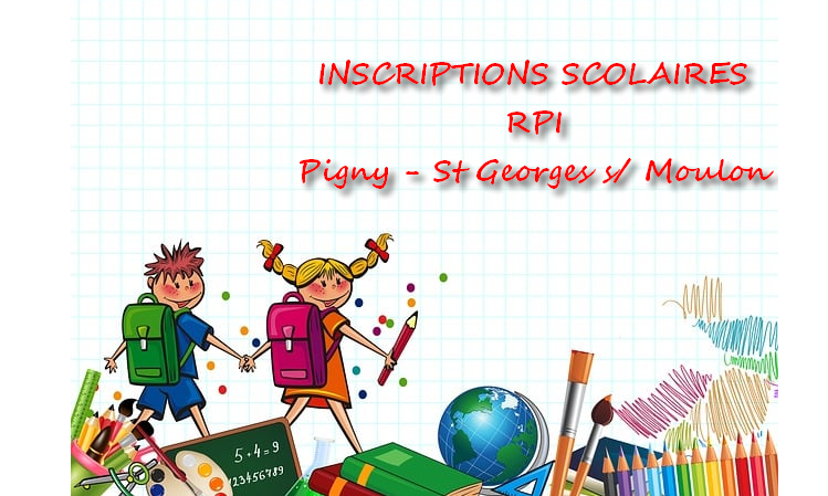 INSCRIPTIONS SCOLAIRES RPI Pigny - St-Georges s/ Moulon