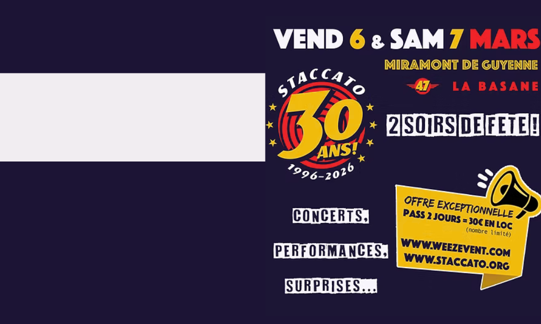30 ans STACCATO
