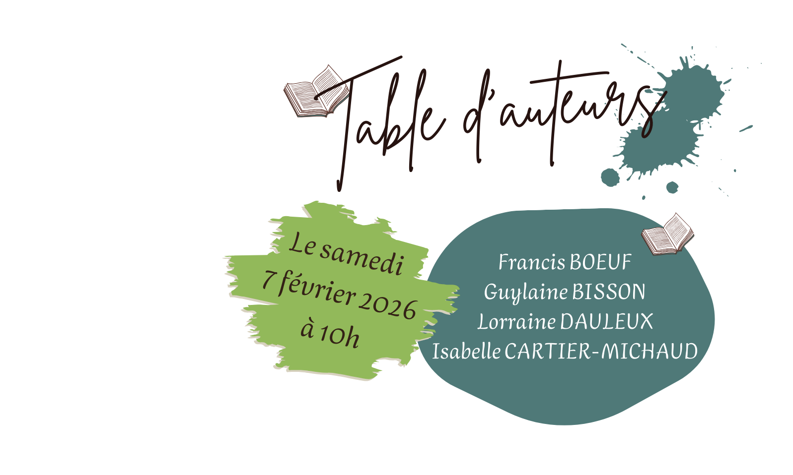 Table d'Auteurs