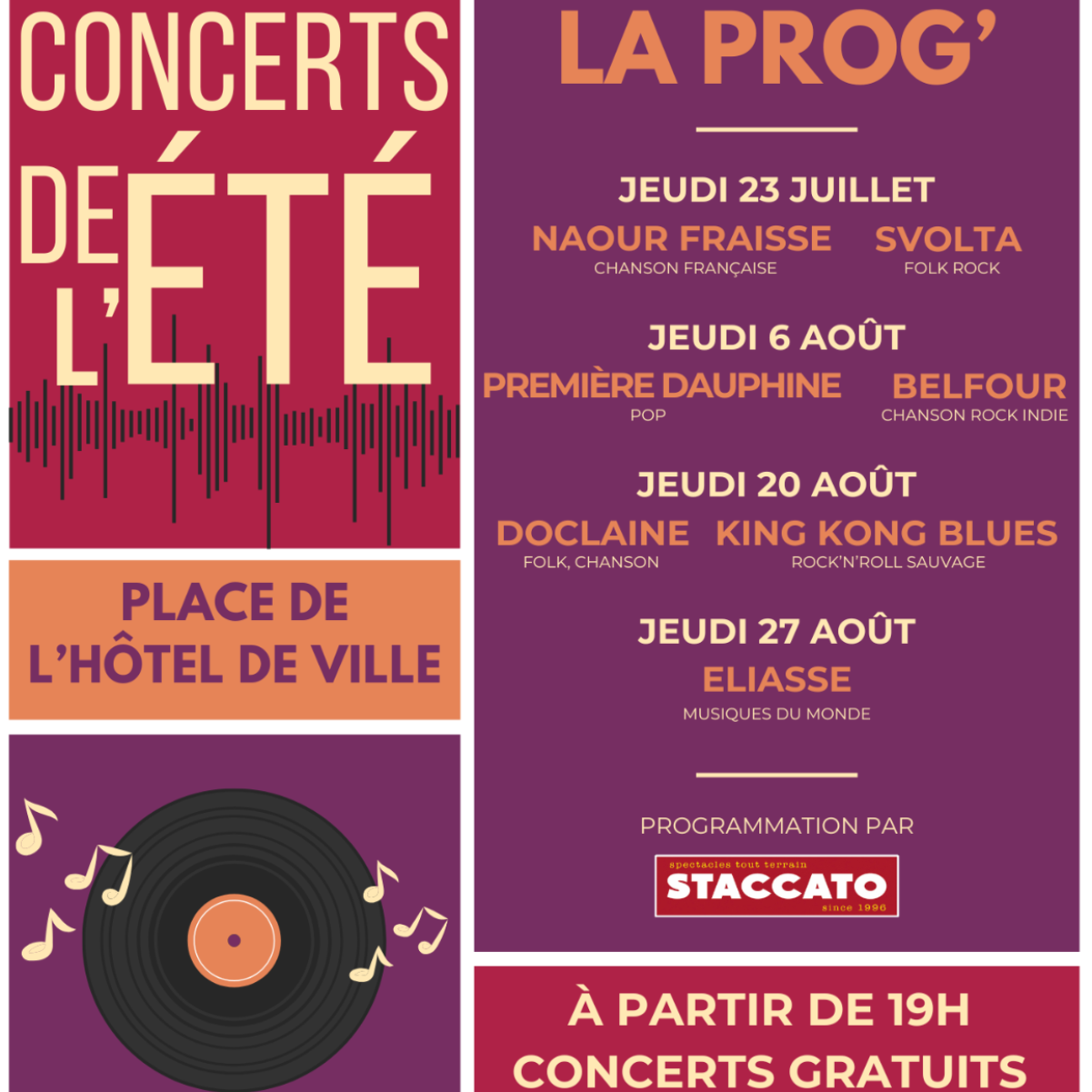 CONCERTS DE L'ÉTÉ - Eliasse