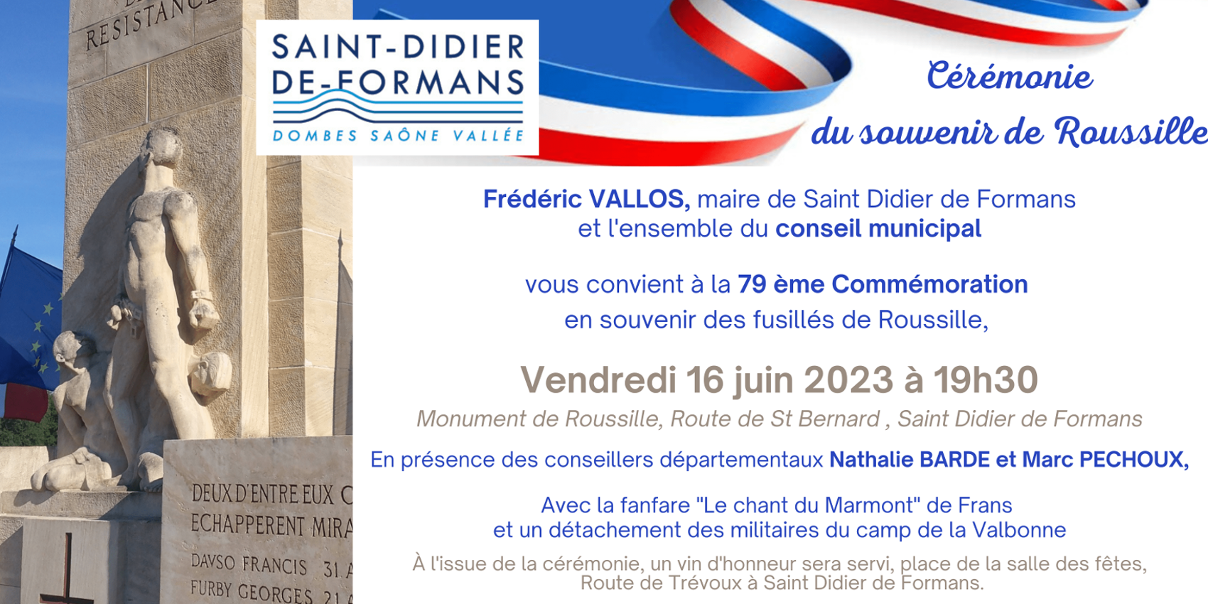 CÉRÉMONIE DU 16 JUIN 2023