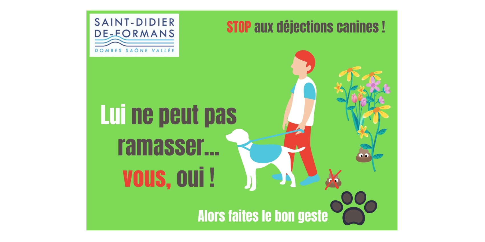 Stop aux déjections canines