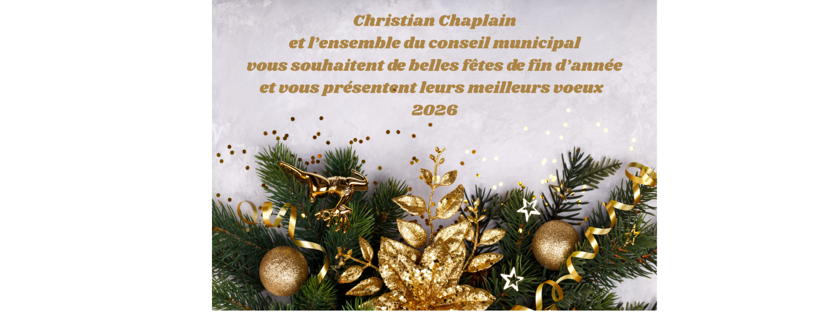 joyeuses fêtes de fin d'année