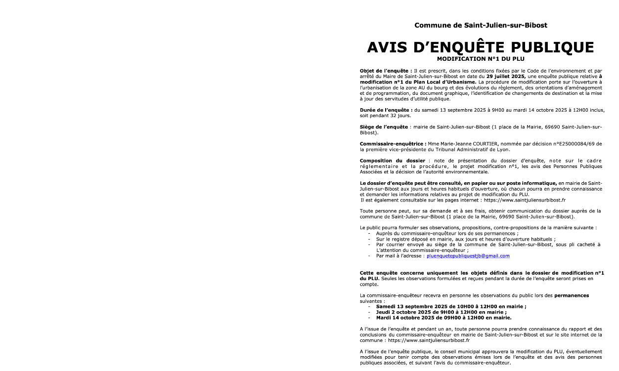 DOSSIER D'ENQUÊTE PUBLIQUE