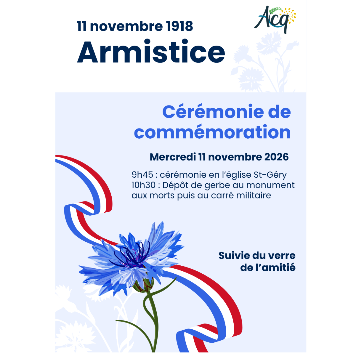 Commémoration du 11 novembre