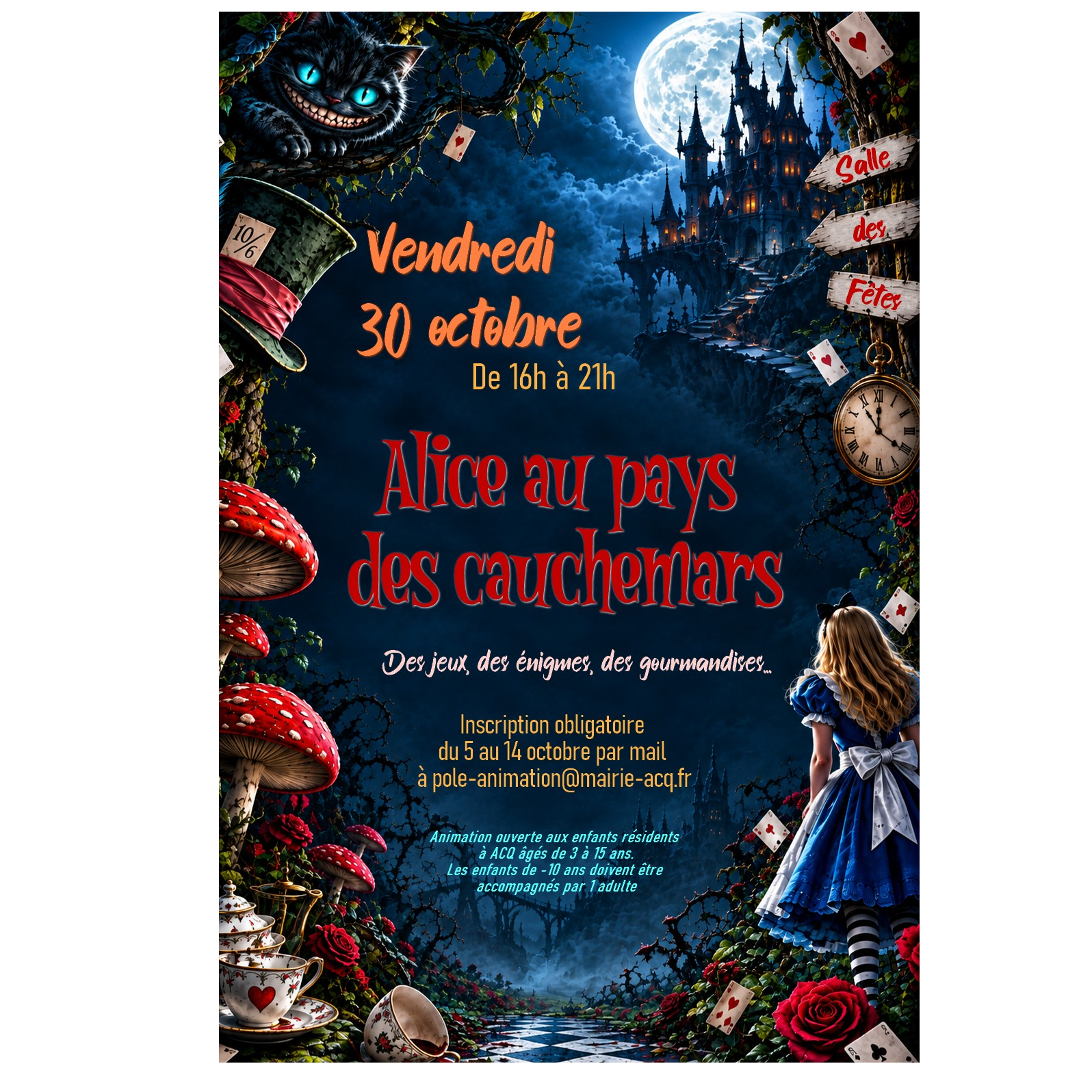 Halloween à Acq : une soirée « Alice au pays des cauchemars »