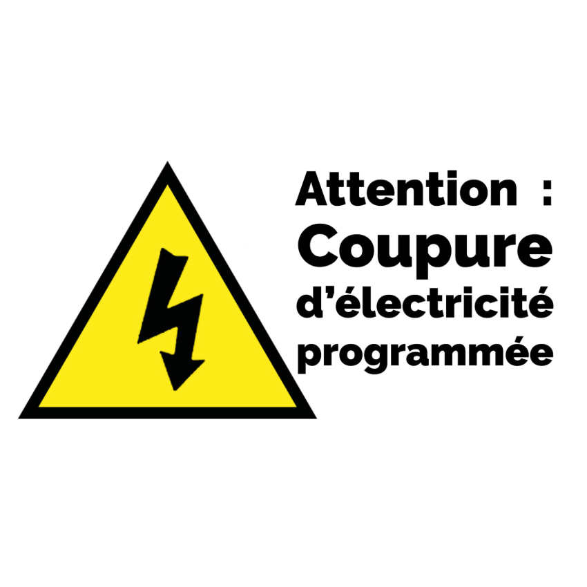 COUPURES DE COURANT POUR TRAVAUX