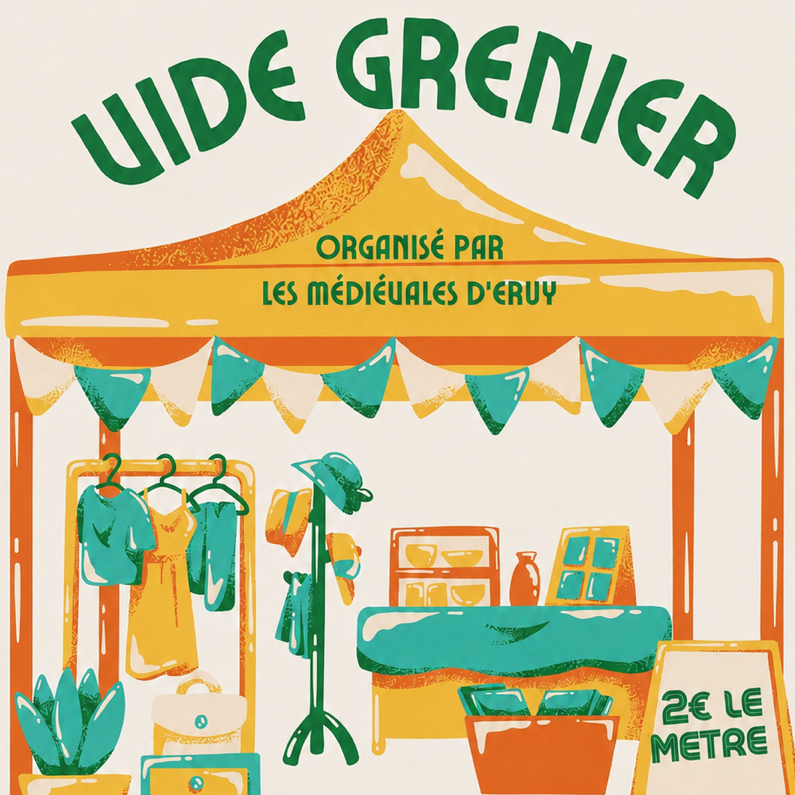 Vide-greniers organisé par "Les Médiévales d'Ervy"