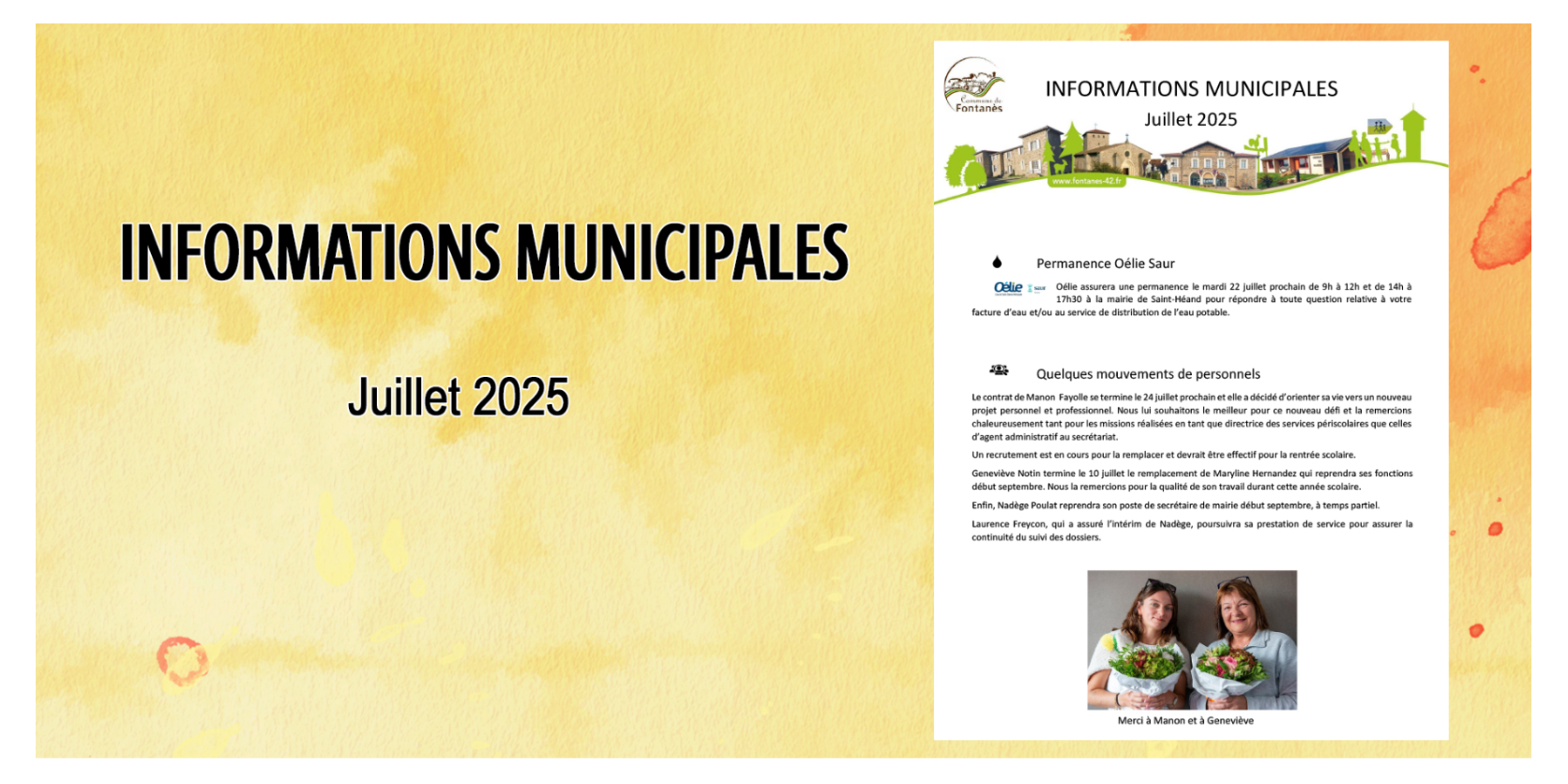 Feuille d'infos municipale