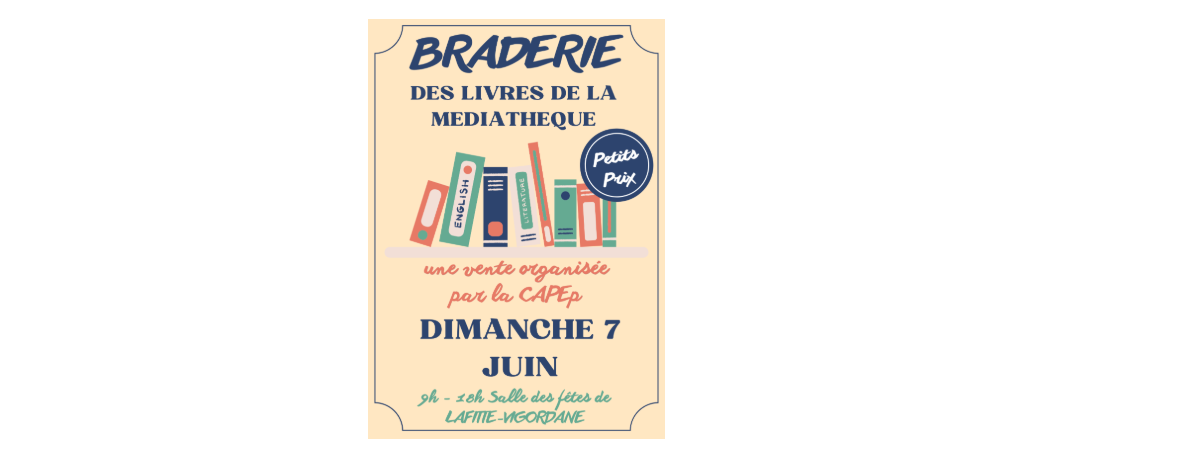 Grande braderie des livres de la médiathèque !