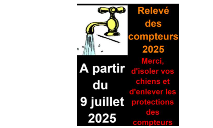 Relevé des compteurs d'eau