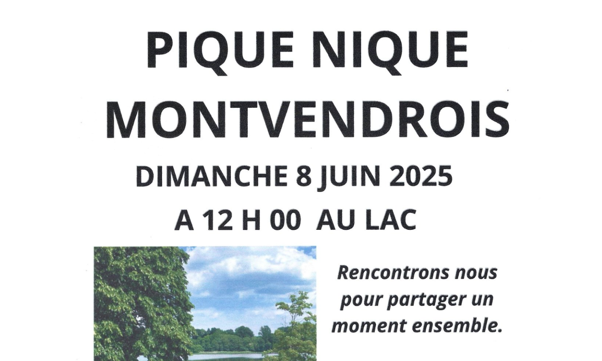 Invitation pique-nique Montvendrois
