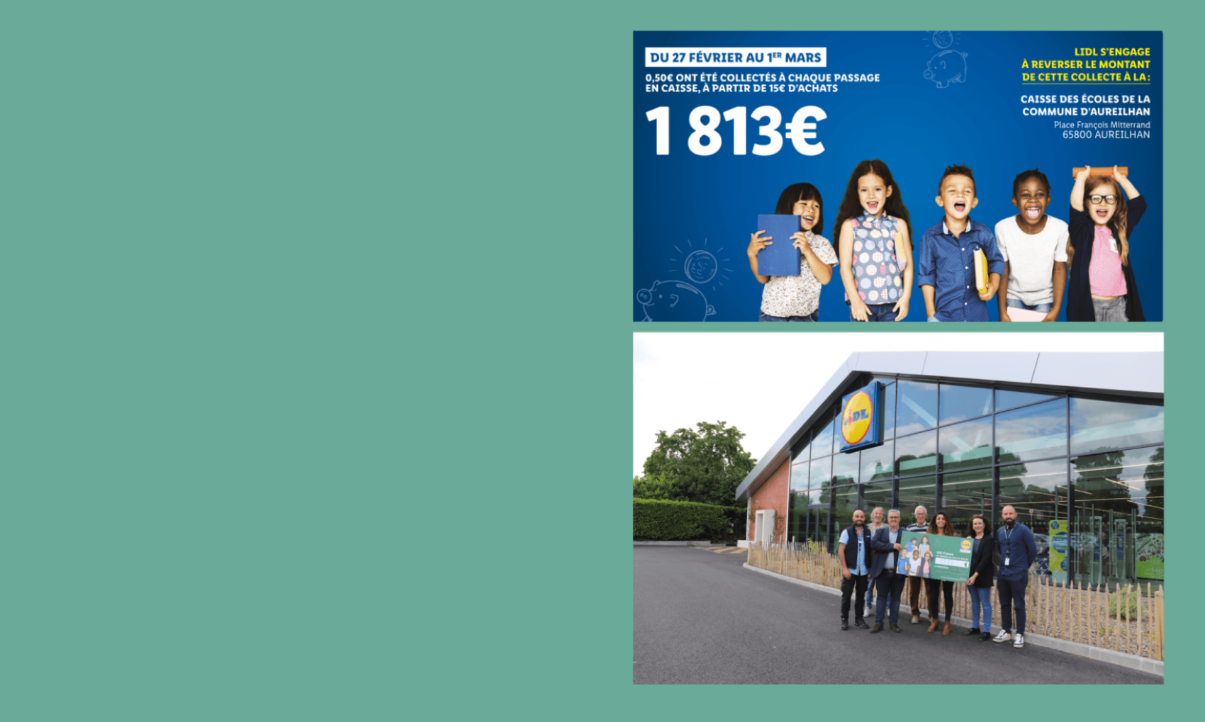 LE LIDL D’AUREILHAN EN SOUTIEN AUX SERVICES PÉRISCOLAIRES DE LA VILLE