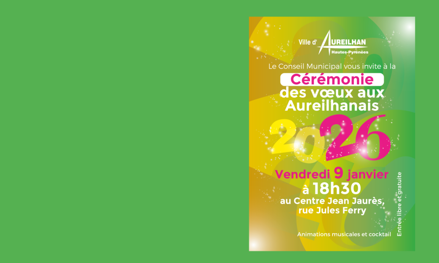 Cérémonie des voeux aux aureilhanais