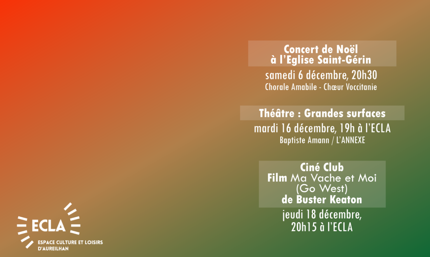 PROGRAMMATION CULTURELLE