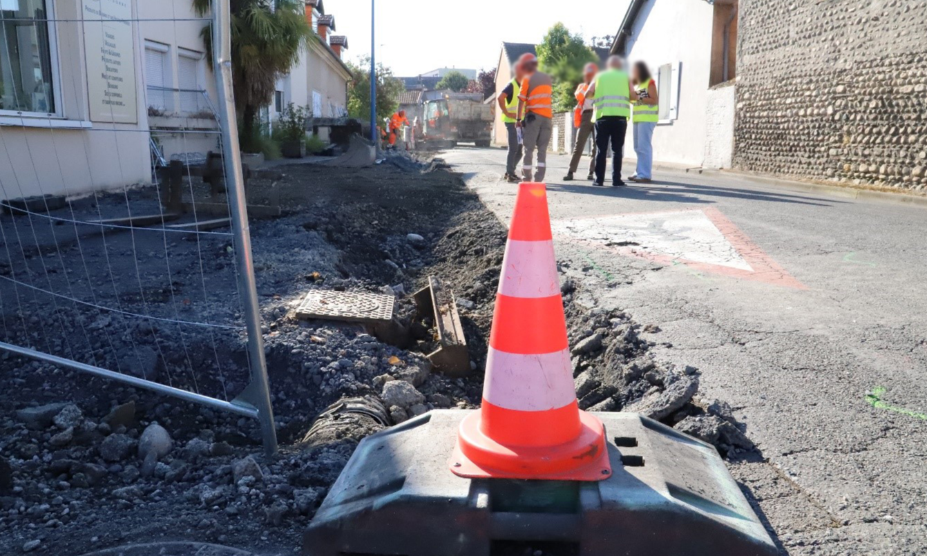 LES TRAVAUX ONT DÉBUTÉ RUE JULES GUESDE