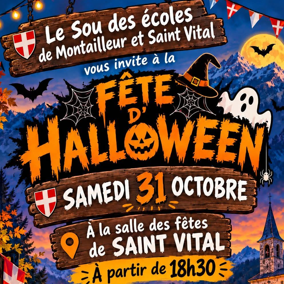 Fête d’Halloween du Sou des Écoles de Montailleur et Saint-Vital