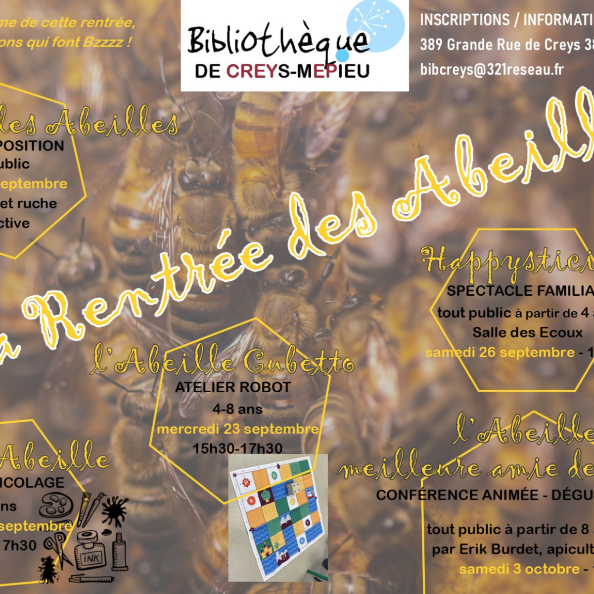 Conférence animée et dégustation sur le thème de l'Abeille, meilleure amie de l'homme